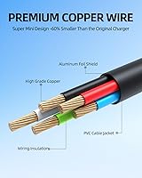 Vista 5 de Dexpt Adaptador de cargador de CA micro USB de 5 V 2 A para Nintendo NES Classic Mini Edition 2016, Playstation Classic Console 2018, SNES Super NES