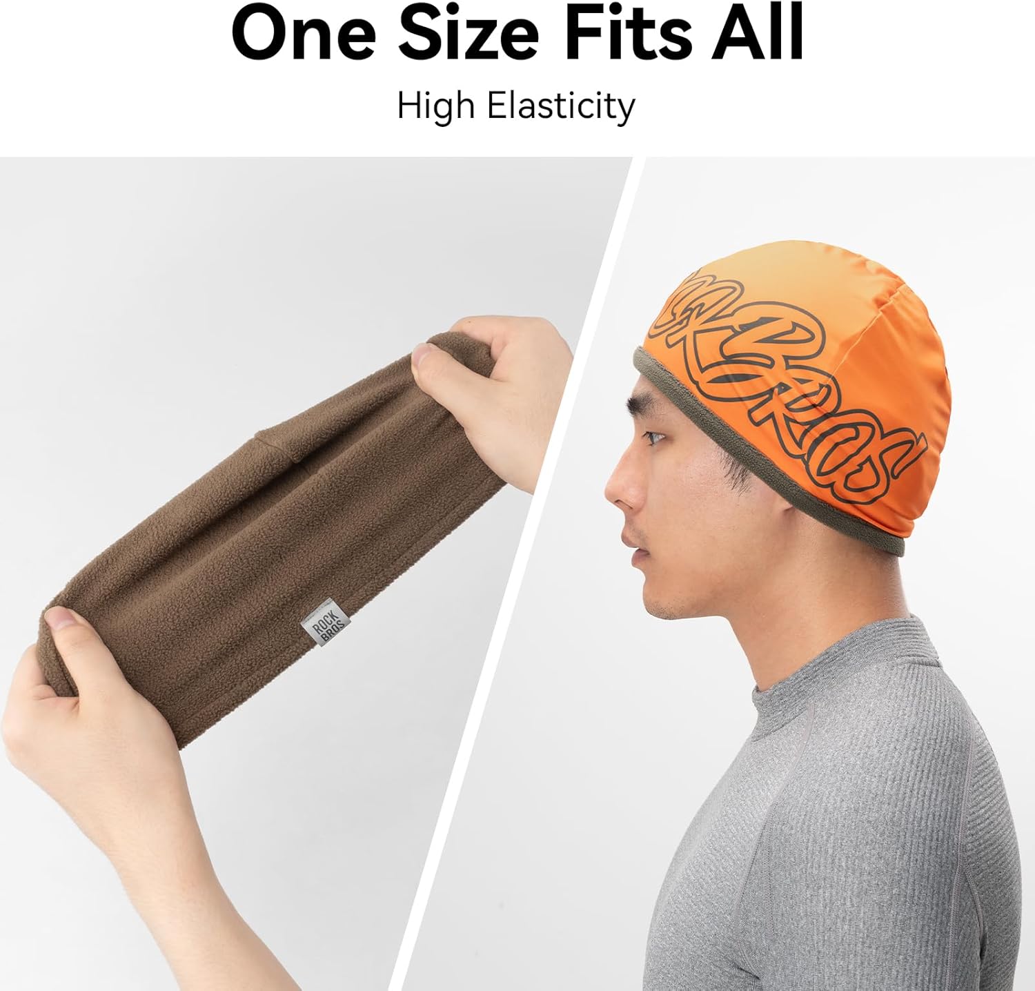 ROCKBROS Winter Helmet Liner Skull Cap Warm Cycling Cap Thermal Hat Beanie for Men Women - Image 4