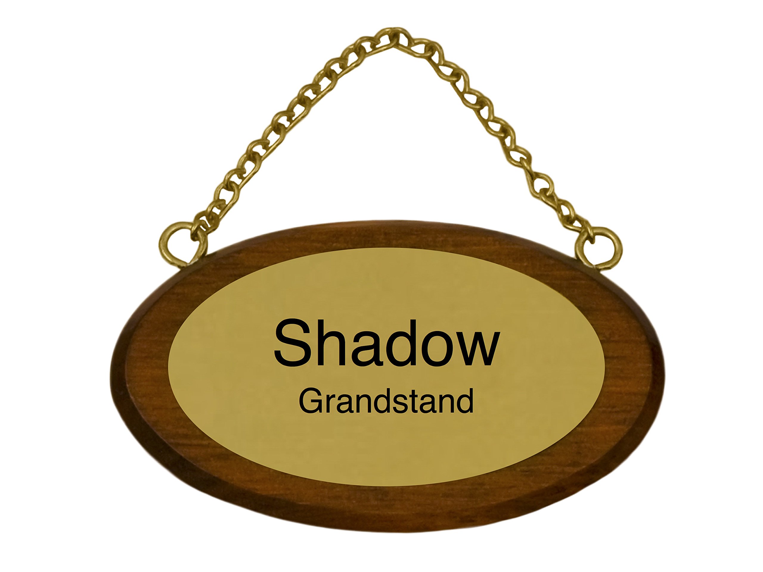 Customized Solid Wood and Brass Stall Plate