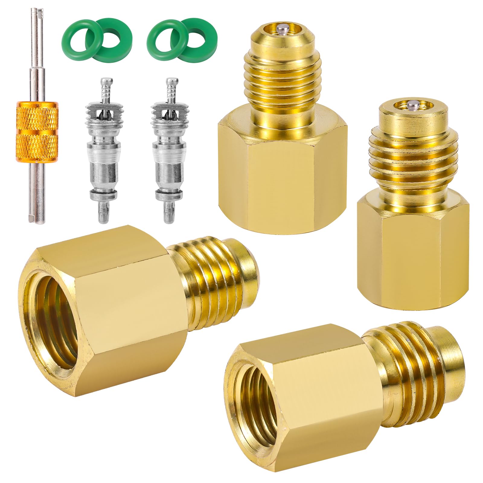 Adaptateur R134A pour résoudre les blocages de filetage de pompe à vide et flexible 1/4 SAE