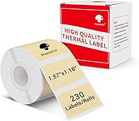 Vista 5 de Phomemo Etiqueta adhesiva M110/M221/M220/M120/M200/M150/M250/M260 Etiqueta rosa - 1.57"x1.18" (40x30mm) Papel térmico para pequeña empresa, hogar