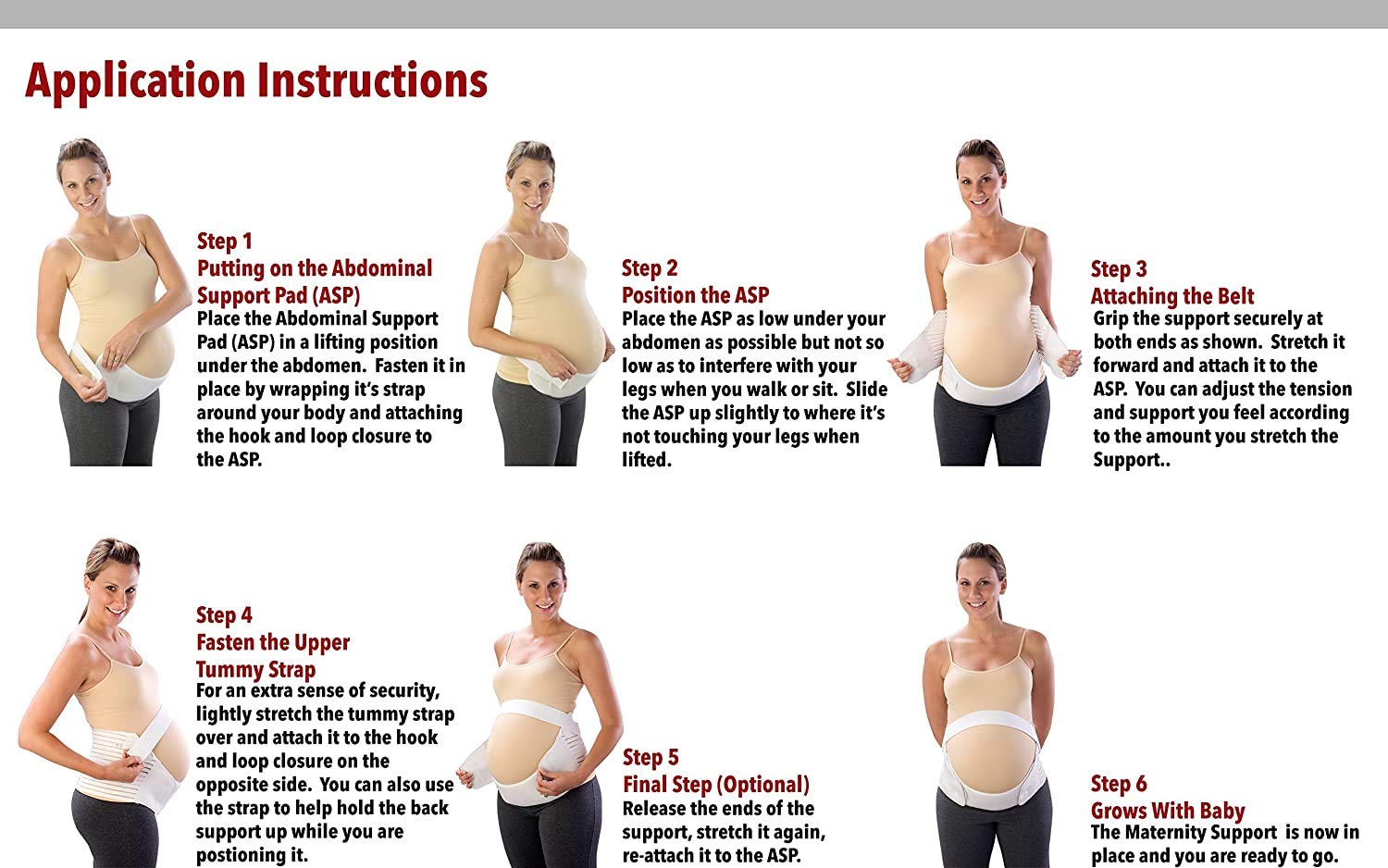 Amazon Com The Original Maternity Support Belt By Loving Comfort Provides Comfort And Relief Throughout Pregnancy White Small Industrial Scientific