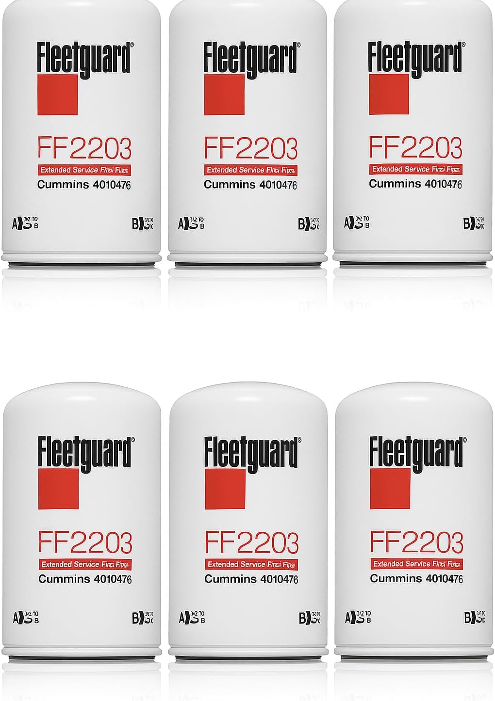 6/PACK FLEETGUARD FUEL FILTER FF2203