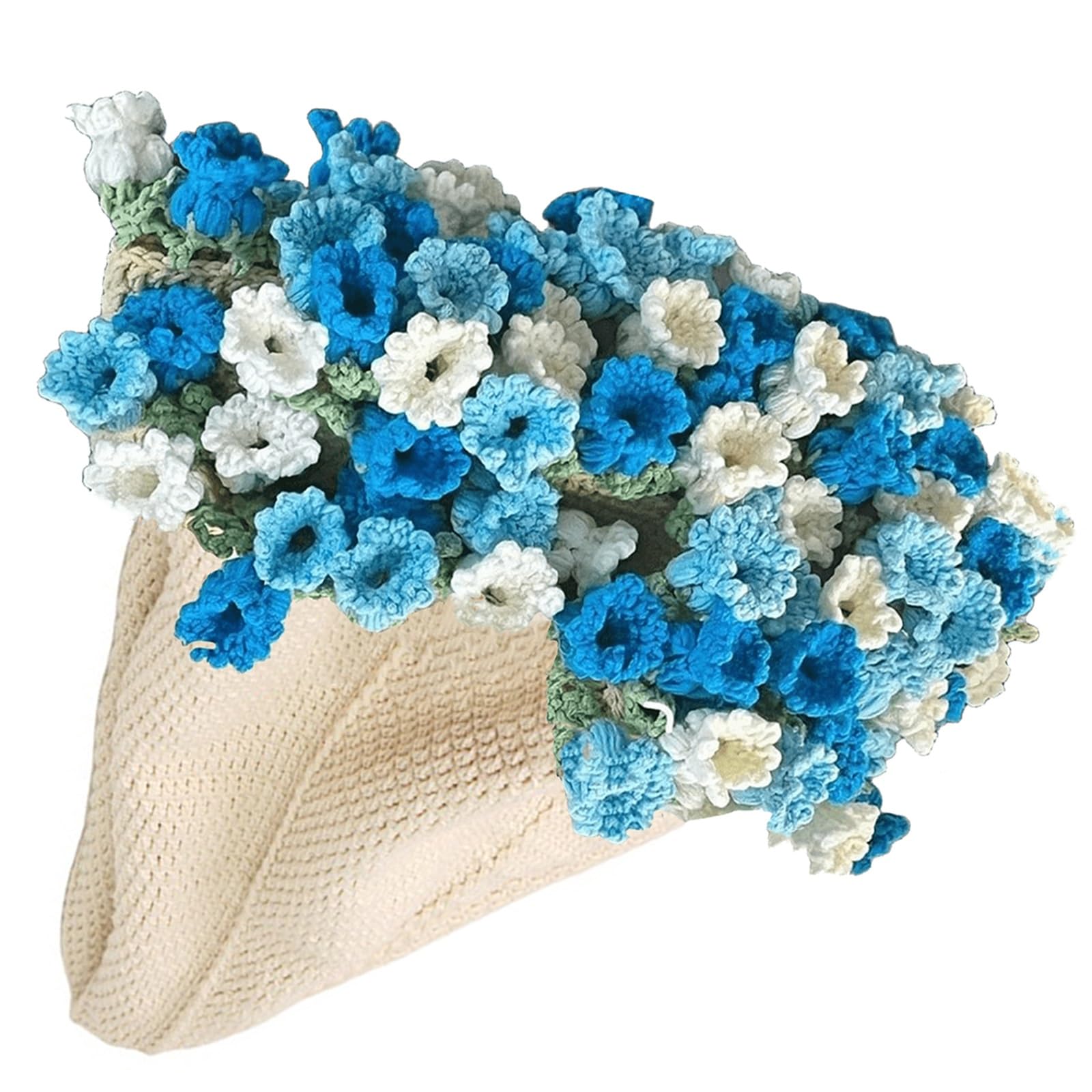 Flower Bouquet Blanket Floral Throw Blanket Crochet Gift for Bed Sofa Or Home Decor Finished Product 31 5in