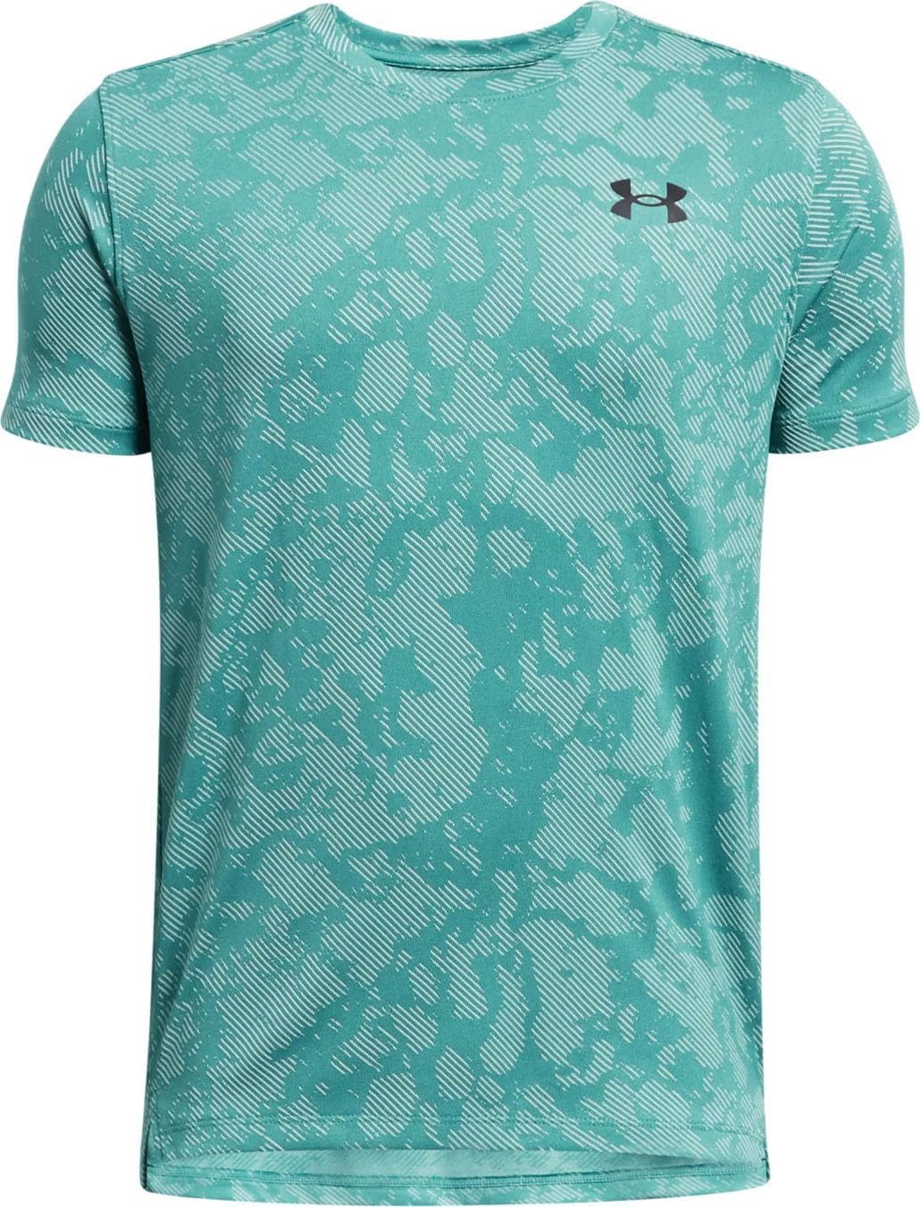 UnderArmour Boys' Loose Fit Polyester Short Sleeve T-Shirt - Radial Turquoise - Extra Large