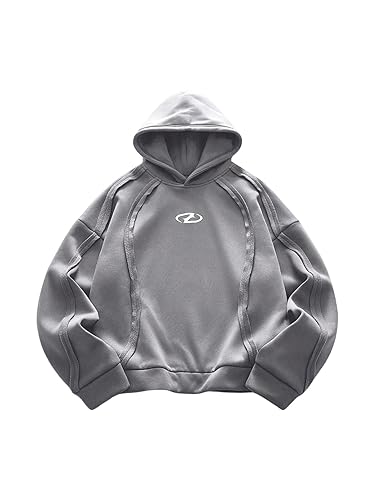RoseSeek Men's Hoodies Long Sleeve Graphic Sweatshirts Hooded Neck Pullover