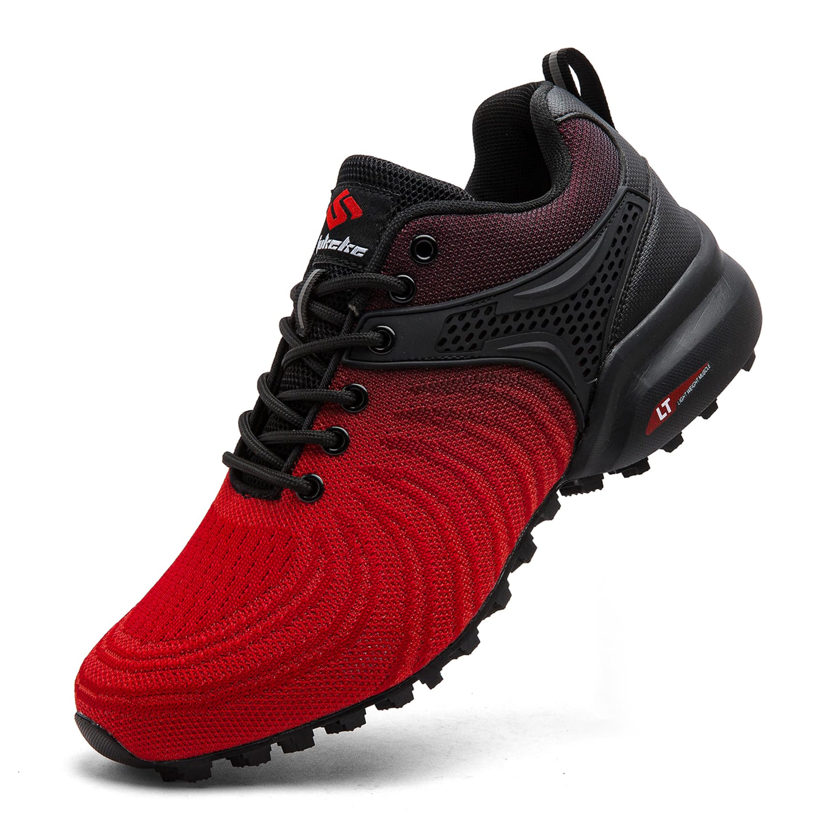 Unitysow Men's Trail Running Shoes Lightweight Breathable Walking Hiking Sneakers Outdoor Athletic Tennis Cross Training Shoes