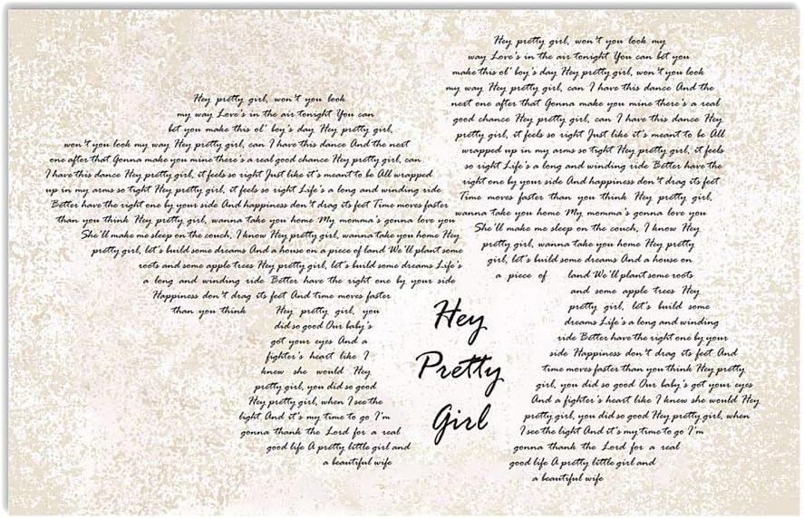 Amazon Com Mattata Hey Pretty Girl Lyrics Poster Print 18 X 12 Posters Prints