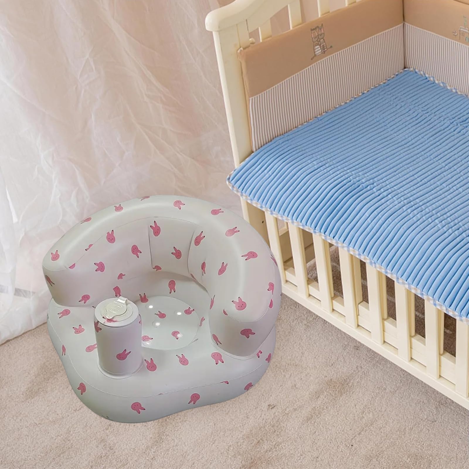 Supporto per la seduta del bambino, gonfiabile, per bambini, per l'apprendimento della seduta, per il pavimento, leggero e portatile, per la schiena del bambino, per l'apprendimento della seduta, per