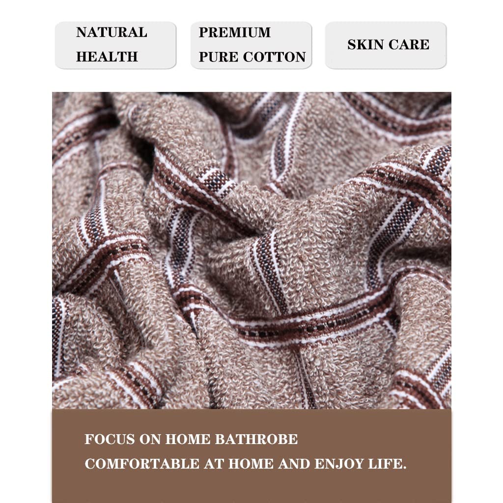 MTFBQ Accappatoio da Uomo in Spugna 100% Cotone Asciugamano in Spugna per Lui E per Lei Spa Accappatoi per Coppie Camera da Letto Set Pigiama Personalizzato Taglie Forti per Famiglia/Festa/Vacanza