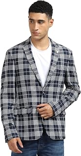 Men's Polyester Blend Front Open Blazer