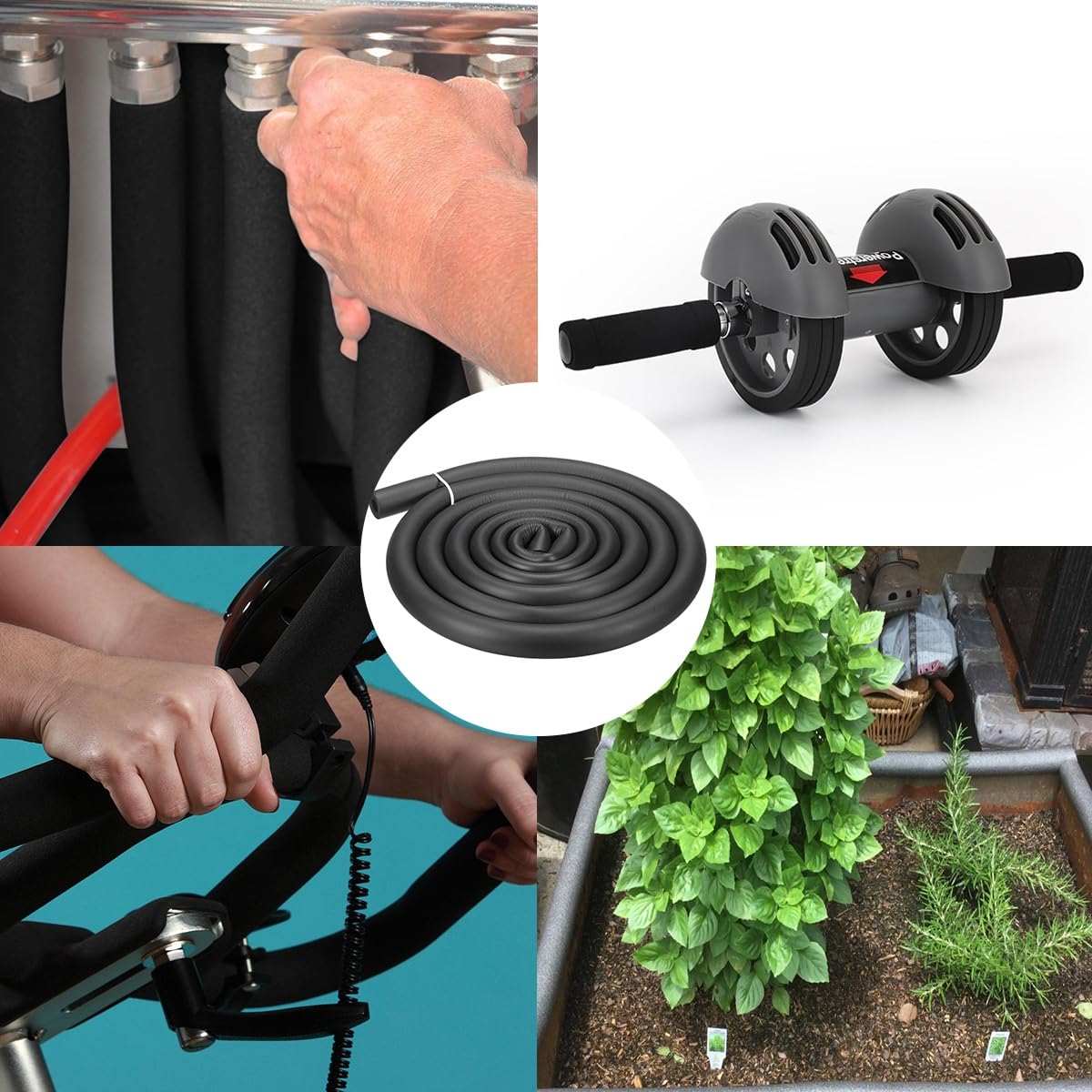 Isolante Termico Per Tubi Manubrio In Schiuma Di Gomma NBR Per Attrezzi Fitness - Isolante Termico, Multicolore, Liscio Maniglie Fitness Spugna - Foto 10