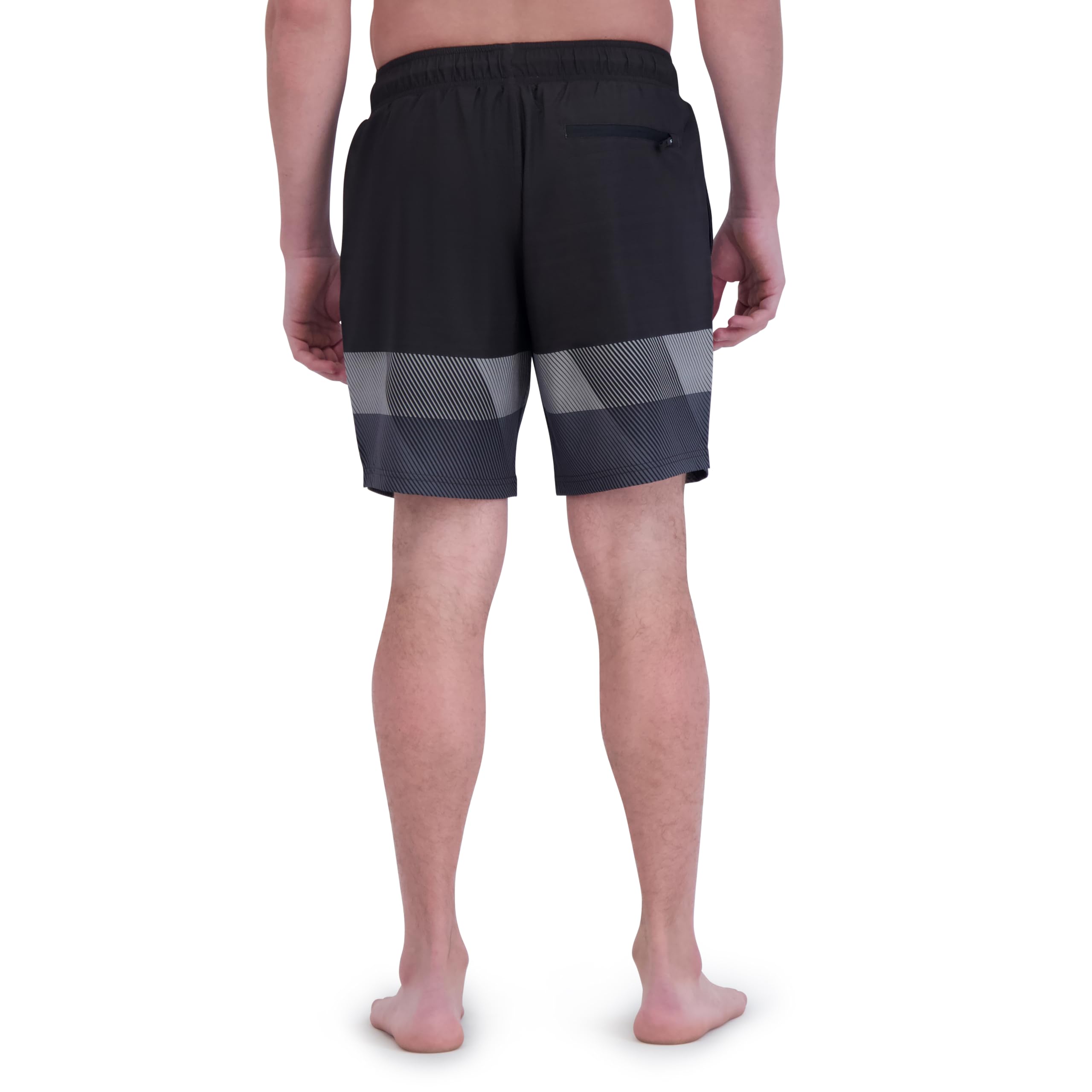 Spyder Spodenki kąpielowe Mężczyźni Swim Trunks, Stretch, Quick-dry, 7-inch Board Shorts, Upf+, Pockets, Compression Brief Liner