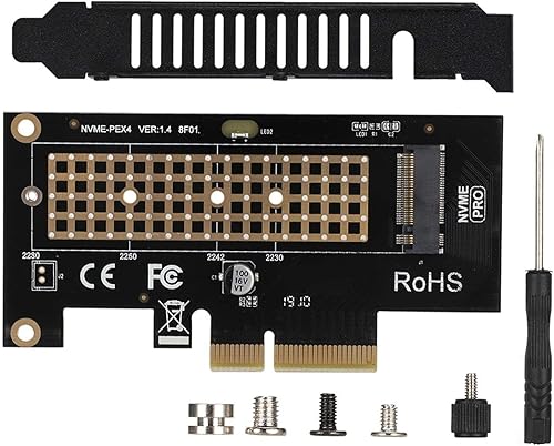 Miniatura 1 de Diyeeni SK4 PCIE 3.0 x 4 NVMe Tarjeta adaptadora para NVMe m.2 SSD PCIE x 4 x 8 x 16 ranuras