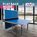 STAG WITH DEVICE Active 19 Premium Table Tennis Table | Enhance Game with Full Size Indoor T.T Table | Ideal for Home & Club | Foldable with Wheels | Included Net, Cover, 2 Bats & 3 Balls gallery image