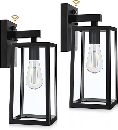 Farol de pared para exteriores del anochecer al amanecer lámpara de pared exterior con enchufe de base E26 luces de montaje en pared impermeables