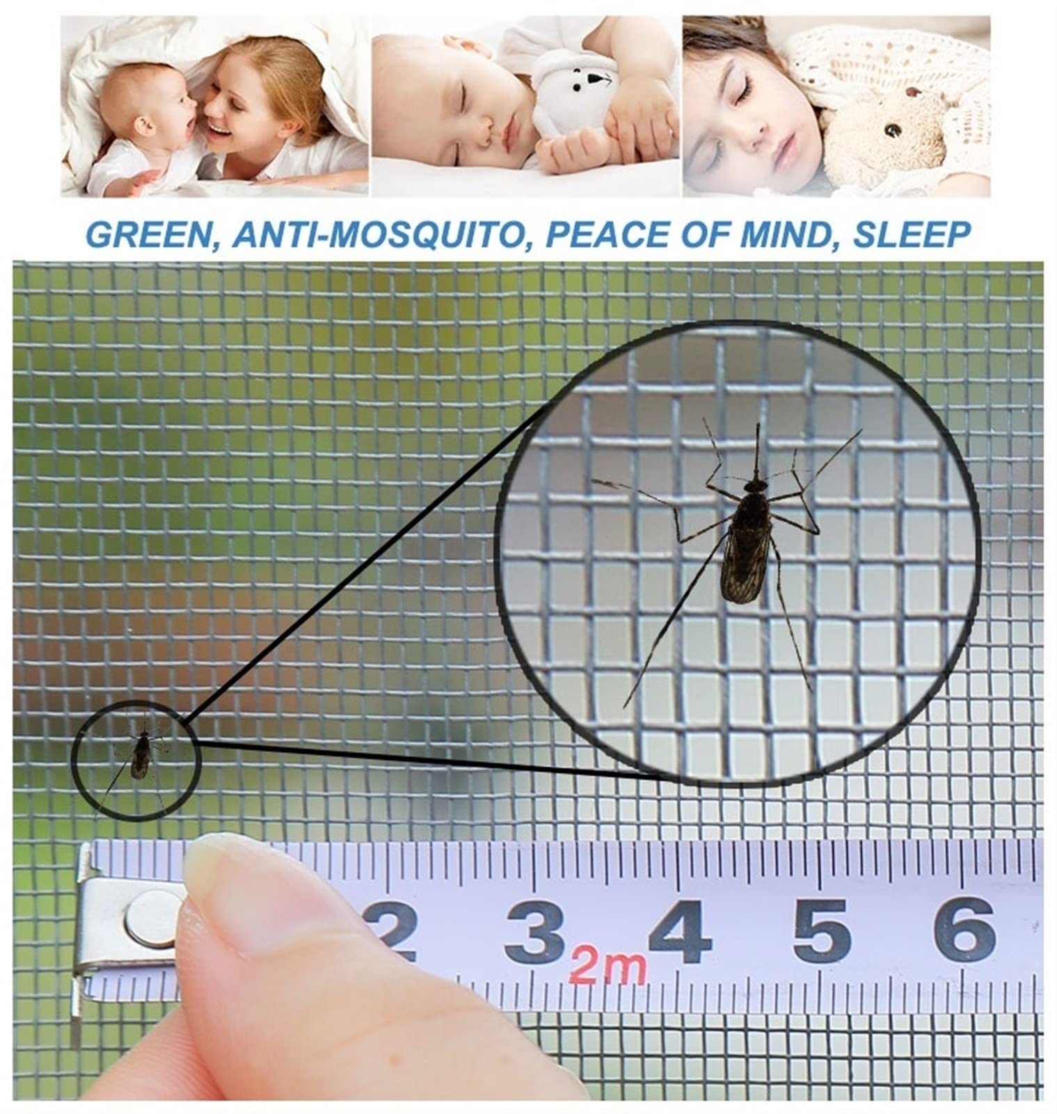 DIY Fliegengitter für Fenster, Selbstklebendes Moskitonetz für Fenster, Zuschneidbar Fenstergitter für Insekten, Transparentes Katzennetz, Fliegengitter, Moskitonetz, Insektenschutz