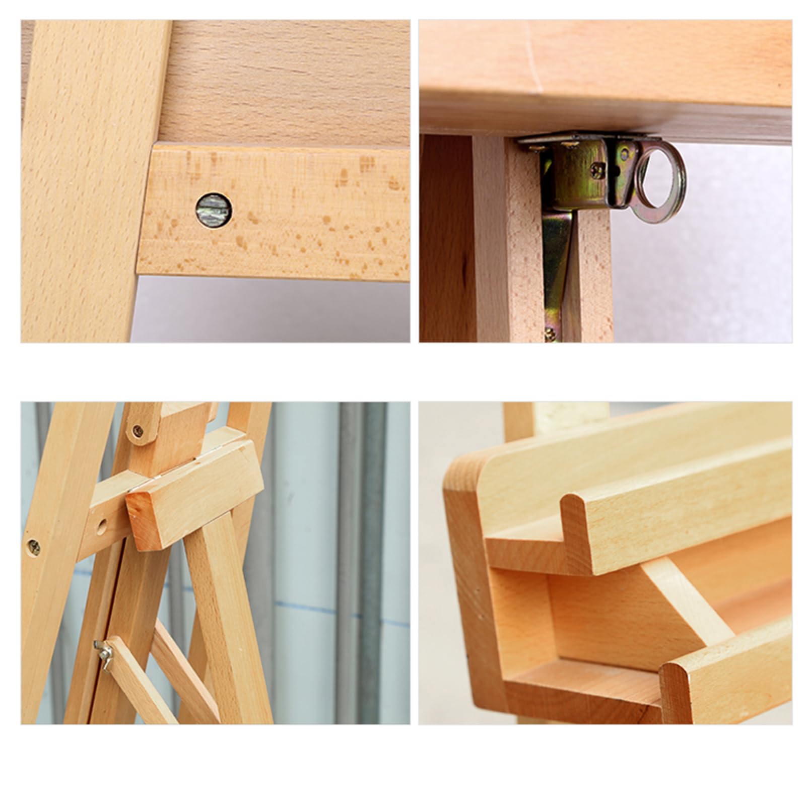 Caballete para Pintar, Soporte para Carteles, Caballete de Madera con Forma de A, Caballete Plegable portátil, Caballete de exhibición, trípode para Bodas, Fiestas y más(B170)