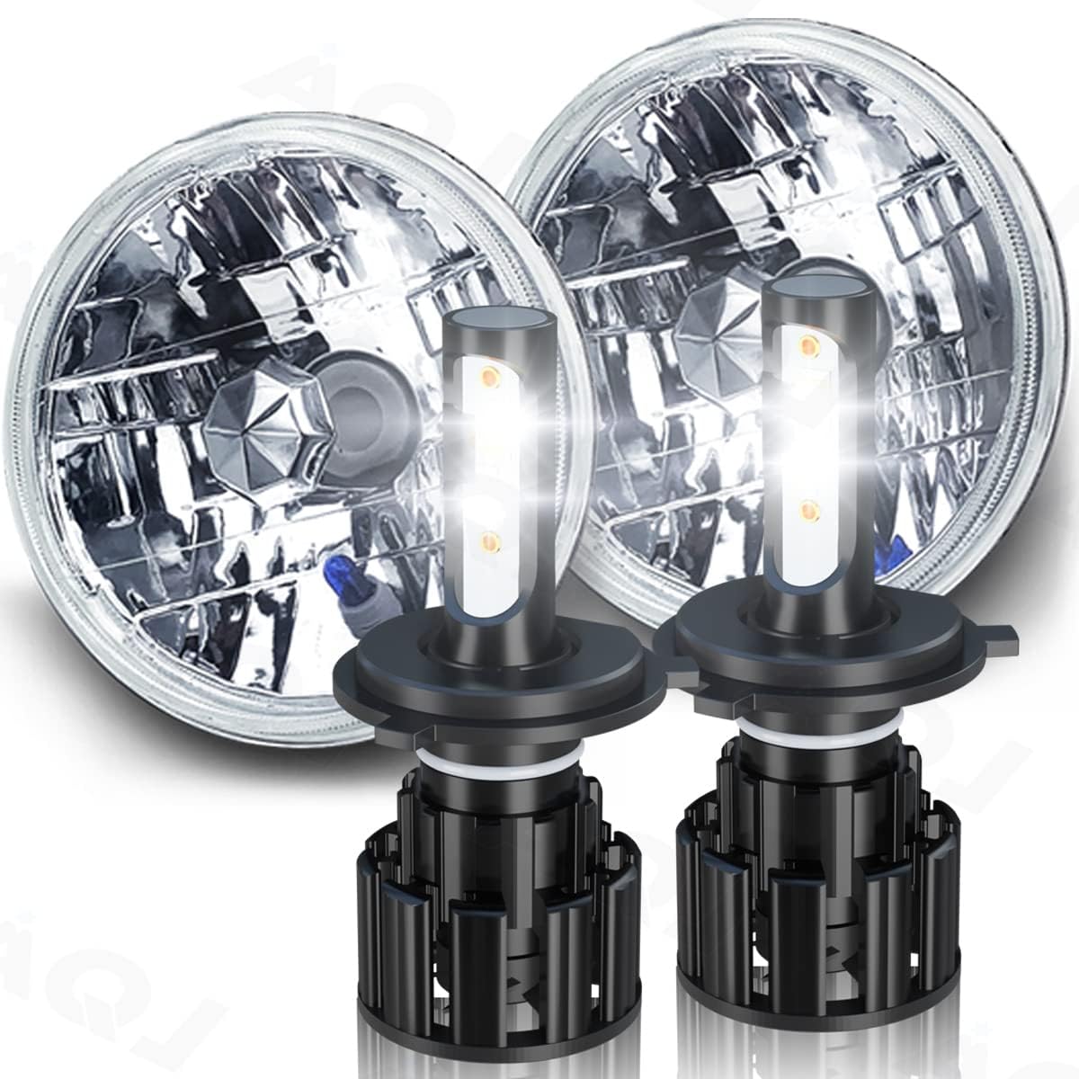 AQJ For Kenworth T2000 19972011 Headlight Housing, 7 inch Round H4 HID LED Halogen