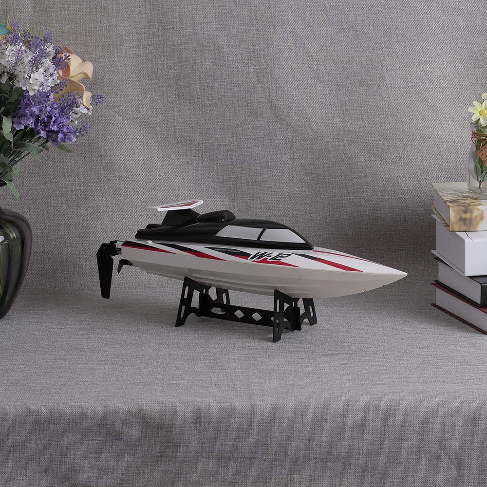 HUIOP Łódź wyścigowa RC, WL912-A RC 2,4 G 35 KM / H RC High Speed Capsize ochrona pilota zabawki do łodzi RC wyścigowych, szybka łódź RC