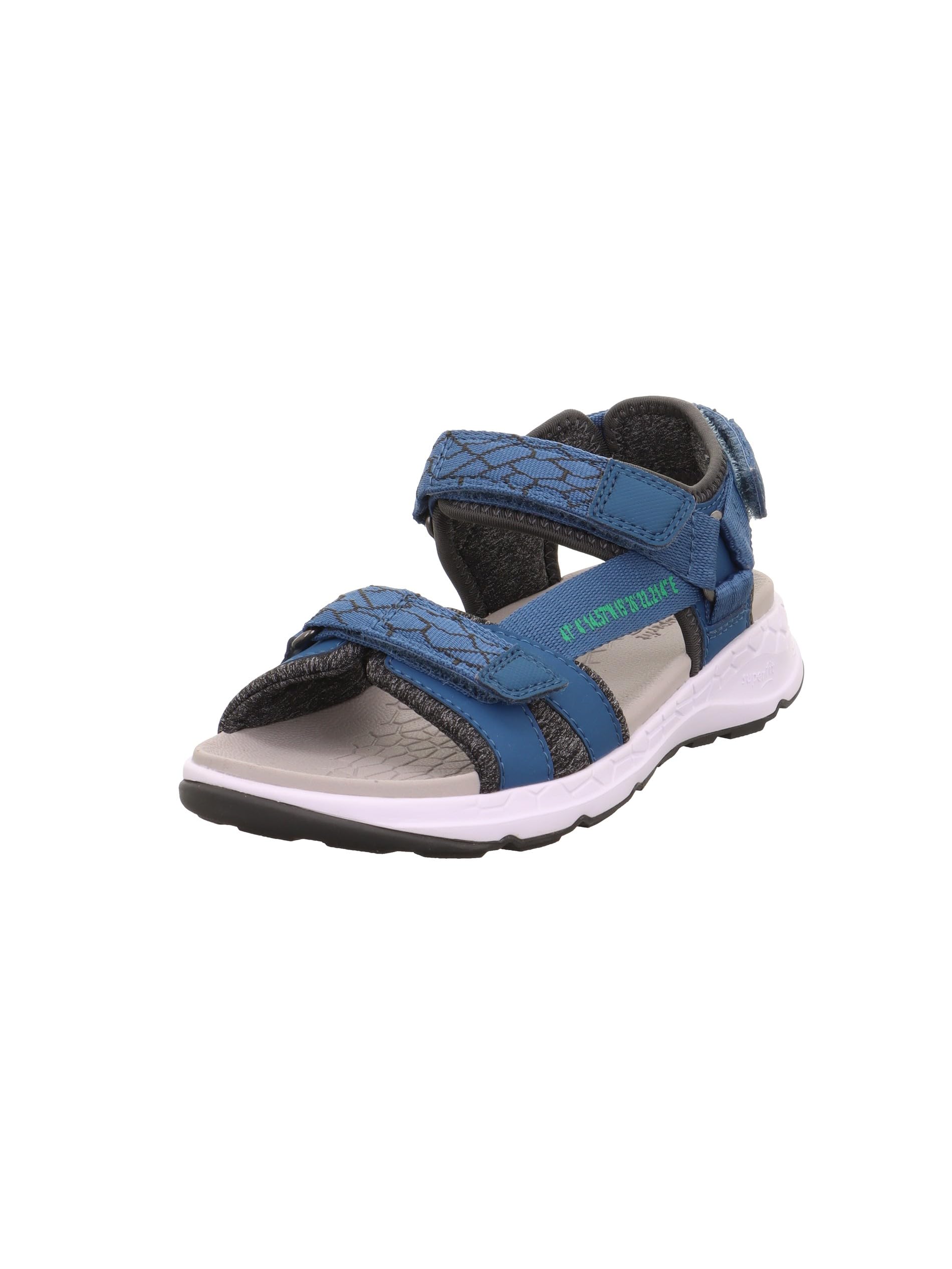 Superfit Girls' Criss Cross Sandals 1-000580 Sandals, Blue Green 8030, 33 EU