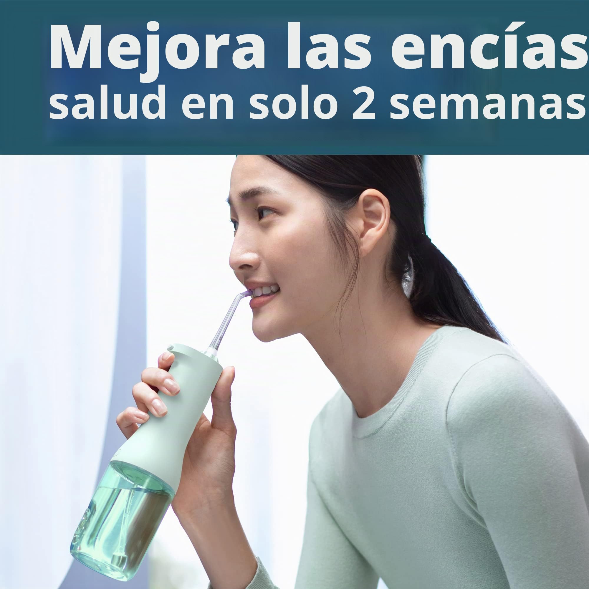 Philips Sonicare Hilo dental inalámbrico Power Flosser 3000, irrigador dental con innovadora tecnología Quad Stream, irrigador oral con 2 modos de hilo dental y 3 niveles de intensidad, diseño