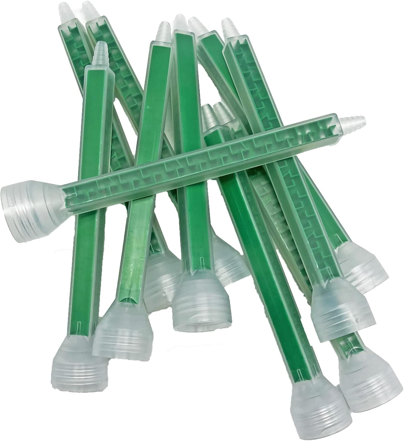 Mixing Nozzle for Sealants, Cascade Mix/Meter Nozzle, Manual/Pneumatic Applicator Use (50) Fits 200mL cartridges for Silicone Adhesive (1:1 & 2:1 Ratios) SMG0050
