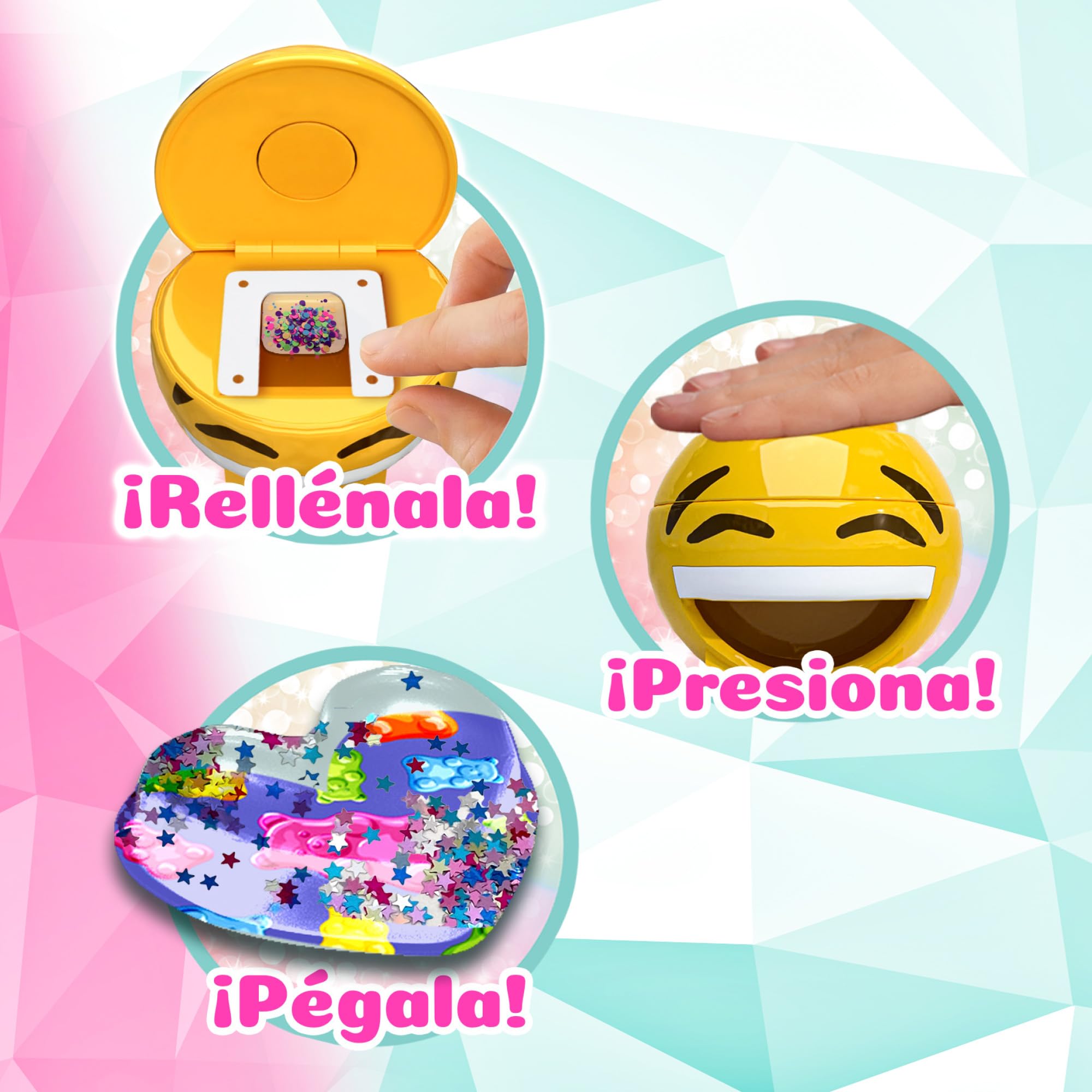 Bizak 63332665 Machine de création d'autocollants 3D avec autocollants, avec fonds et pierres à coller où vous voulez, cadeau pour les filles et les garçons de plus de 6 ans