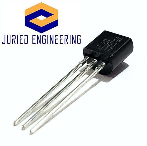 Miniatura 4 de 2N5551 Transistor único bipolar (BJT), NPN, 160 V, 150 MHz, 625 mW, 600 mA, 80 hFE (paquete de 5)