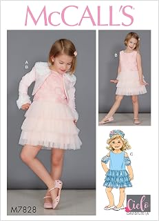 McCall Pattern Company McCall's M7828 Girl's Dress and Bolero Jacket Sewing Patterns by David Tutera, Sizes 2-5