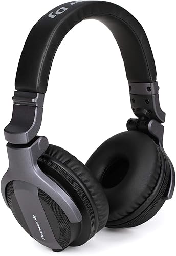Miniatura 2 de Pioneer DJ CUE1 - Auriculares para DJ en la oreja  Negro & Pyle soporte portátil doble para portátil  Mesa de pie con altura ajustable, diseño
