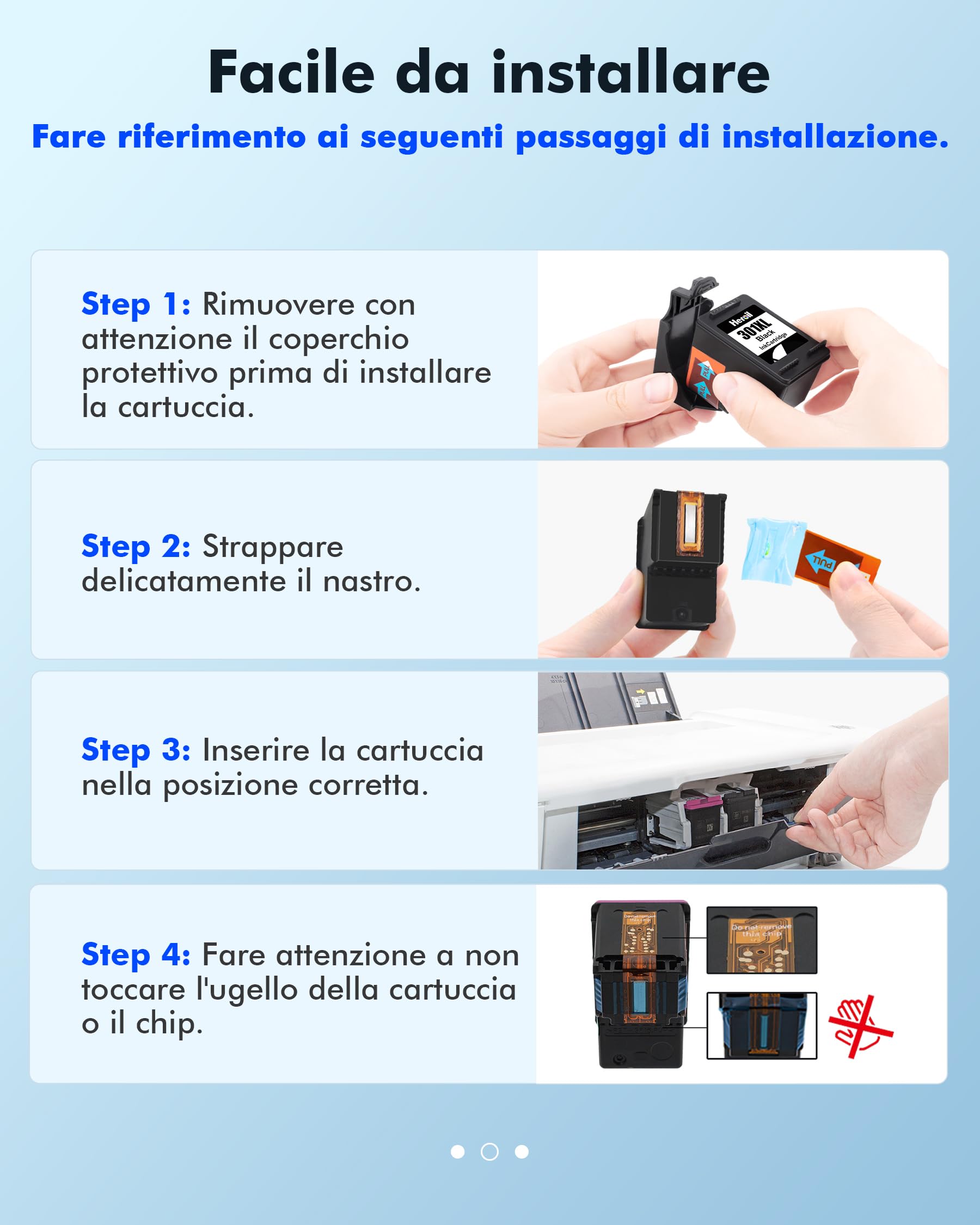 301 XL 301XL Cartucce d'inchiostro Rigenerato per HP 301 Nero e Colore Compatibile per HP OfficeJet 2620 2622 4504 4630 5534 Envy 4500 5530 5532 Deskjet 1000 1010 1510 2050 2540 3050 (2-Pack)