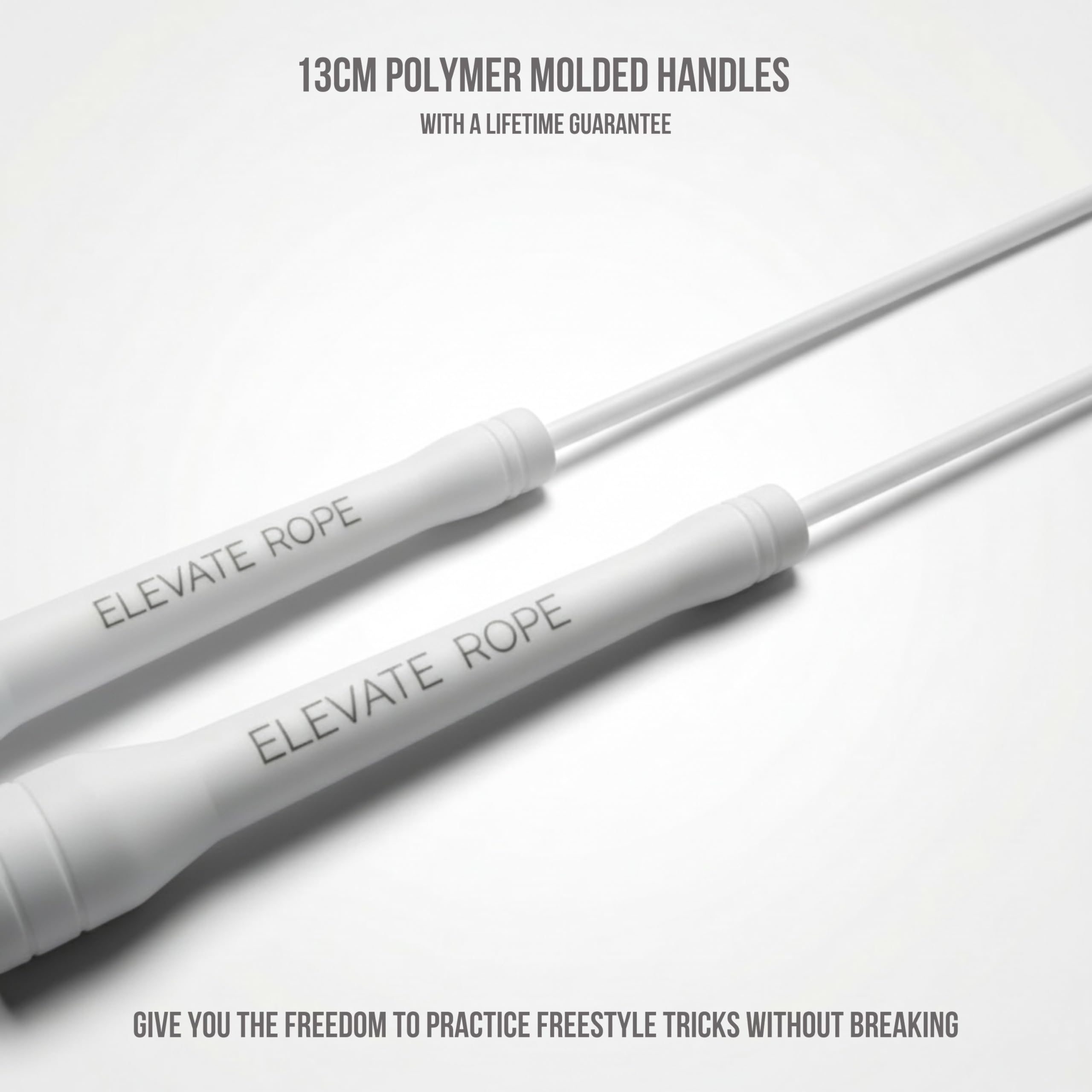 Elevate Speed Rope MAX - Professionelles Springseil aus Strapazierfähigem PVC mit Nylonkern - 5 mm - Länge Max. 3 Meter - Extrem Starke Griffe