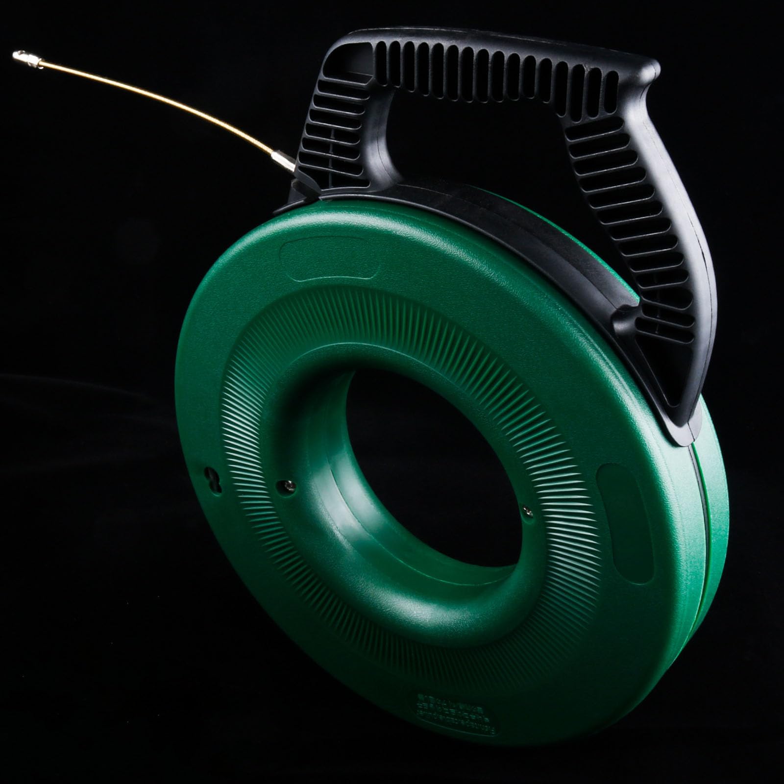 Cinta de alambre de acero de 50 m, para electricista, construcción de ABS, herramienta profesional para cableado eléctrico, cable flexible, caña de pescar para conductos apretados