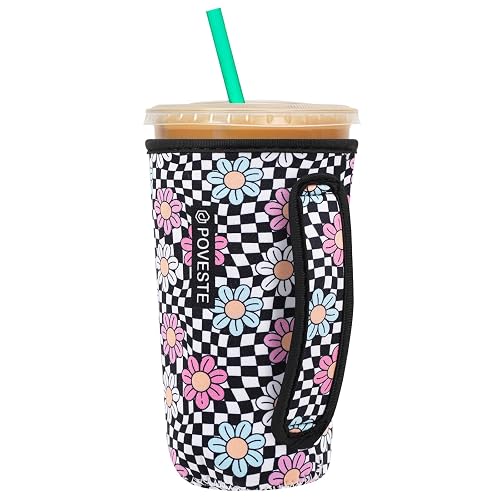 Reusable Neoprene Insulator Sleeve for Iced Coffee and Cold Soda