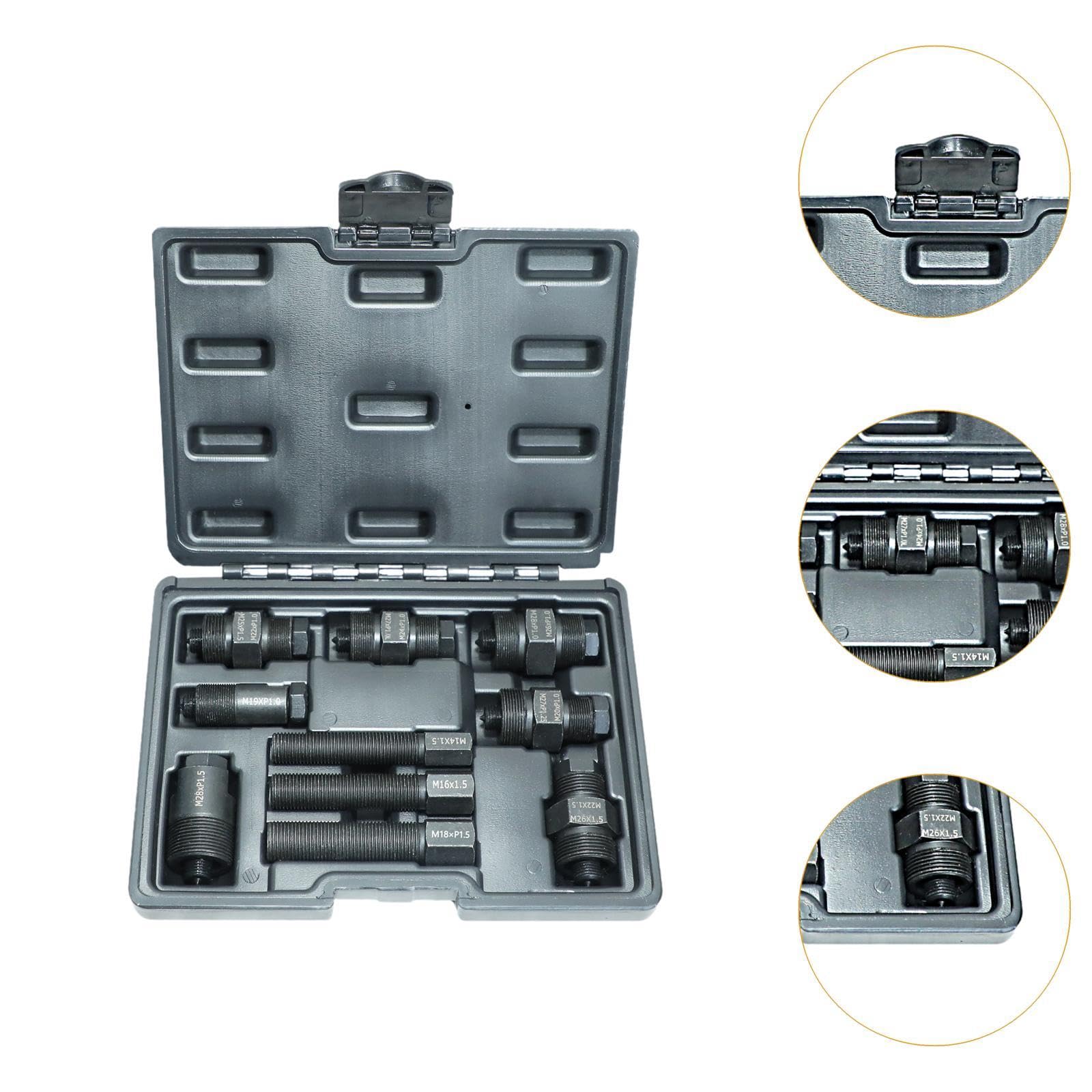 Conjunto del Extractor Volante de Motocicletas M27XP1.25 / M20X1.0 Universal M25X1.5 / M22X1.0 M27XP1.0L / M24X1.0 con Almacenamiento de Casos