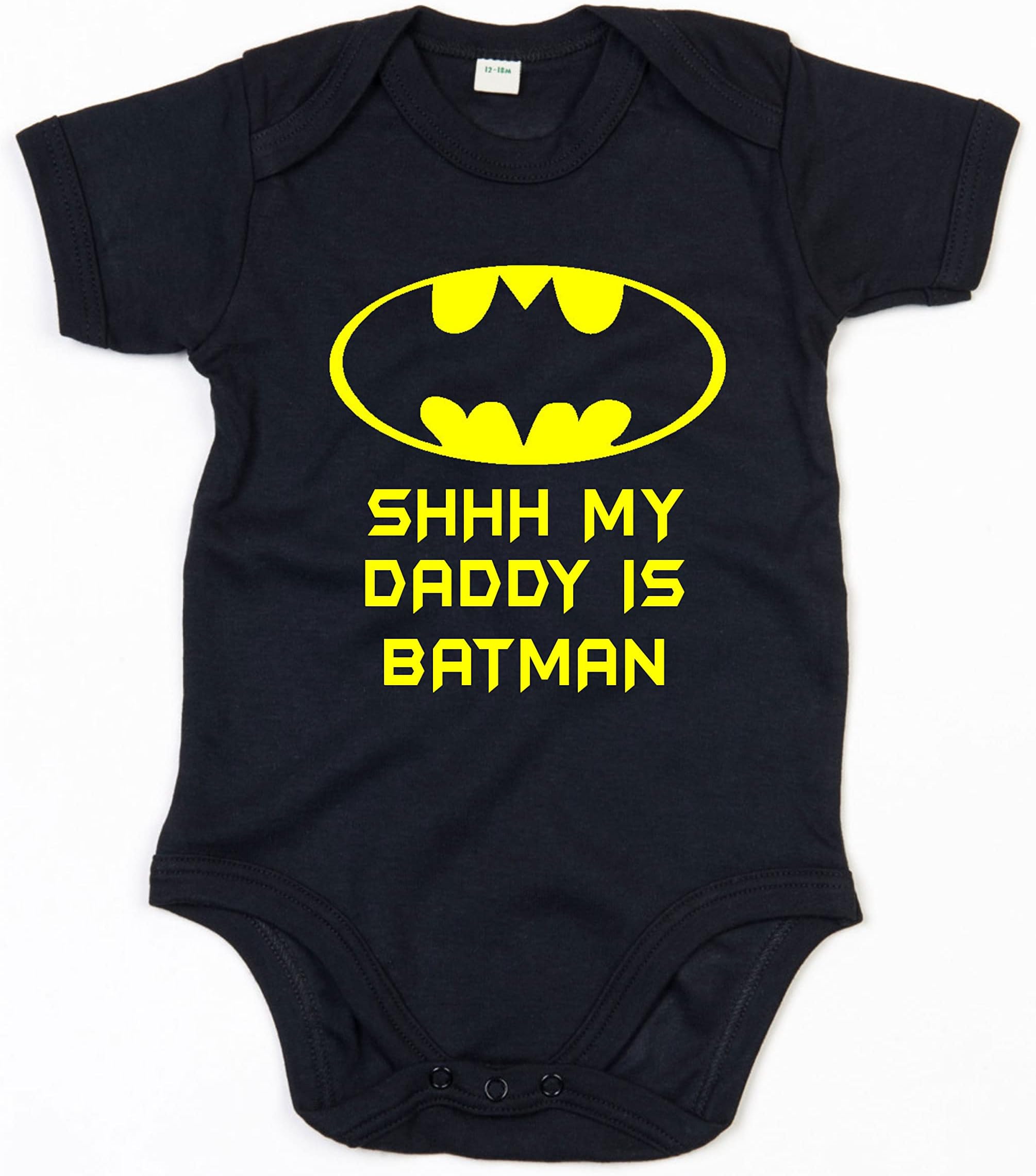 Fools Gold T-shirtsShhh My Daddy is... super hero Baby Grow Romper Suit Onsie