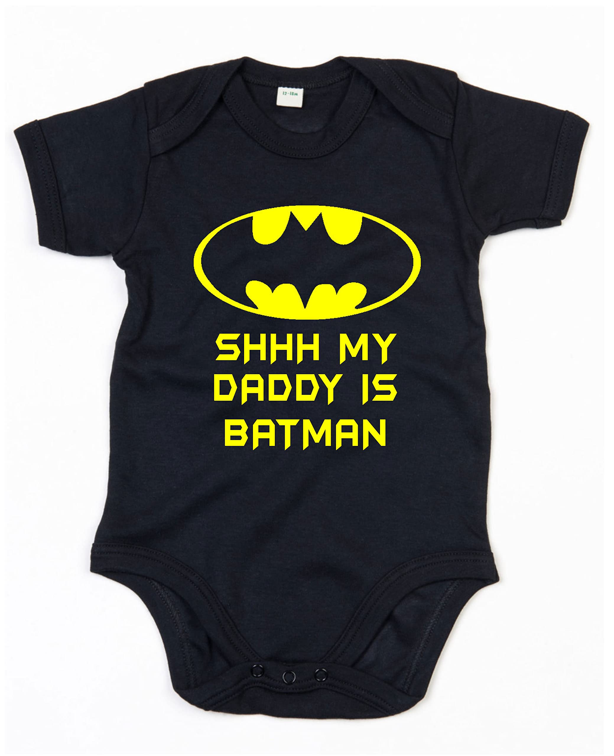 Fools Gold T-shirtsShhh My Daddy is... super hero Baby Grow Romper Suit Onsie