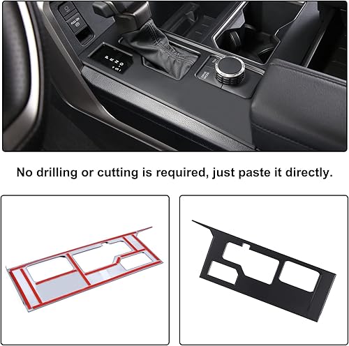 Miniatura 4 de Aunginsy Ajuste de engranajes de control central, cubierta de panel compatible con Toyota TundraSequoia 2022-2025, consola de cambio de marchas para