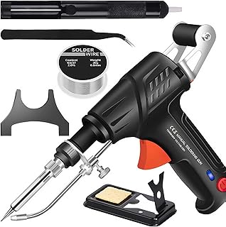 Ayyecoeeye Welder 5 in 1 Set, 60w Versatile Internally Heated Industrial Soldering Iron Gun kit, Automatic Corded Solder I...