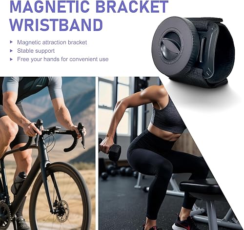 Miniatura 7 de Soporte magnético para teléfono para correr, brazalete deportivo ajustable, soporte para teléfono celular, manos libres, accesorios de teléfono,