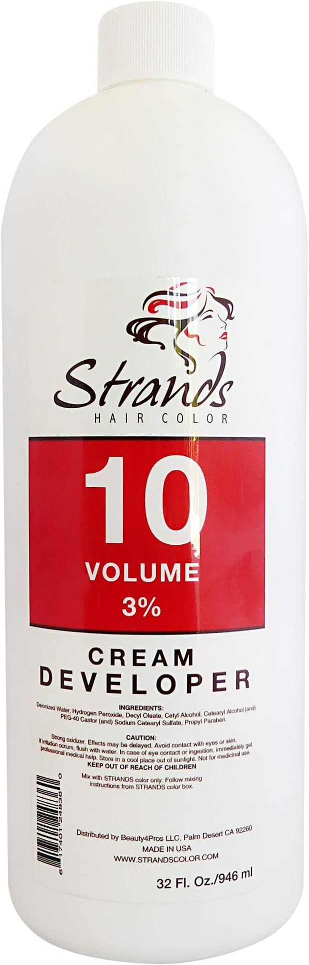 Developer Cream 10 Volume 32 Fluid Ounces