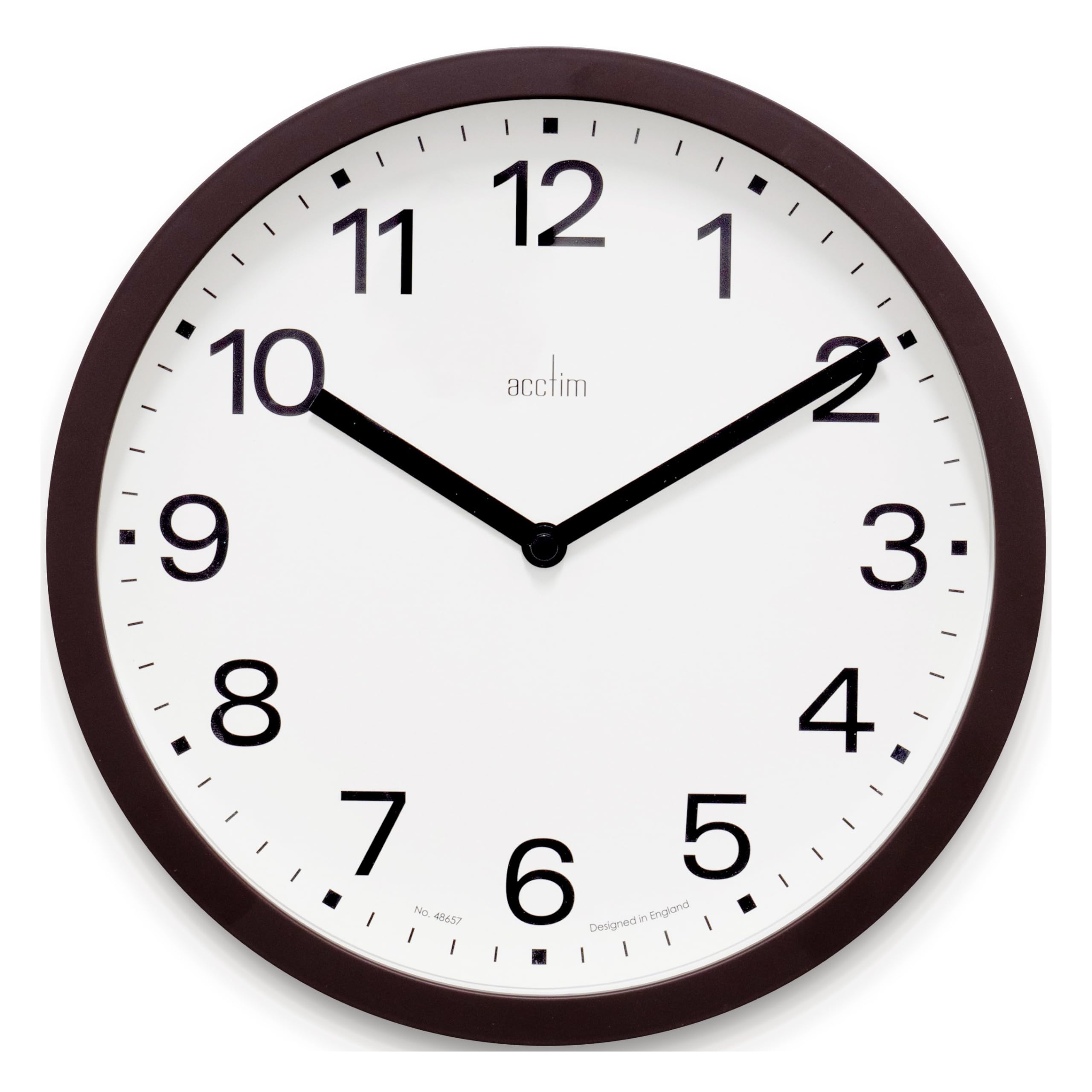 Acctim Soot Renhold Wall Clock Contemporary 25Cm Kitchen/Living Room/Bedroom/Office Clock (Soot)