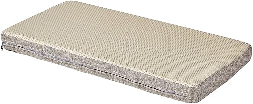 Miniatura 4 de Cojín de espuma viscoelástica para asiento de banco, respaldo de goma antideslizante, para columpio de interior, 36 x 14 pulgadas, color marrón