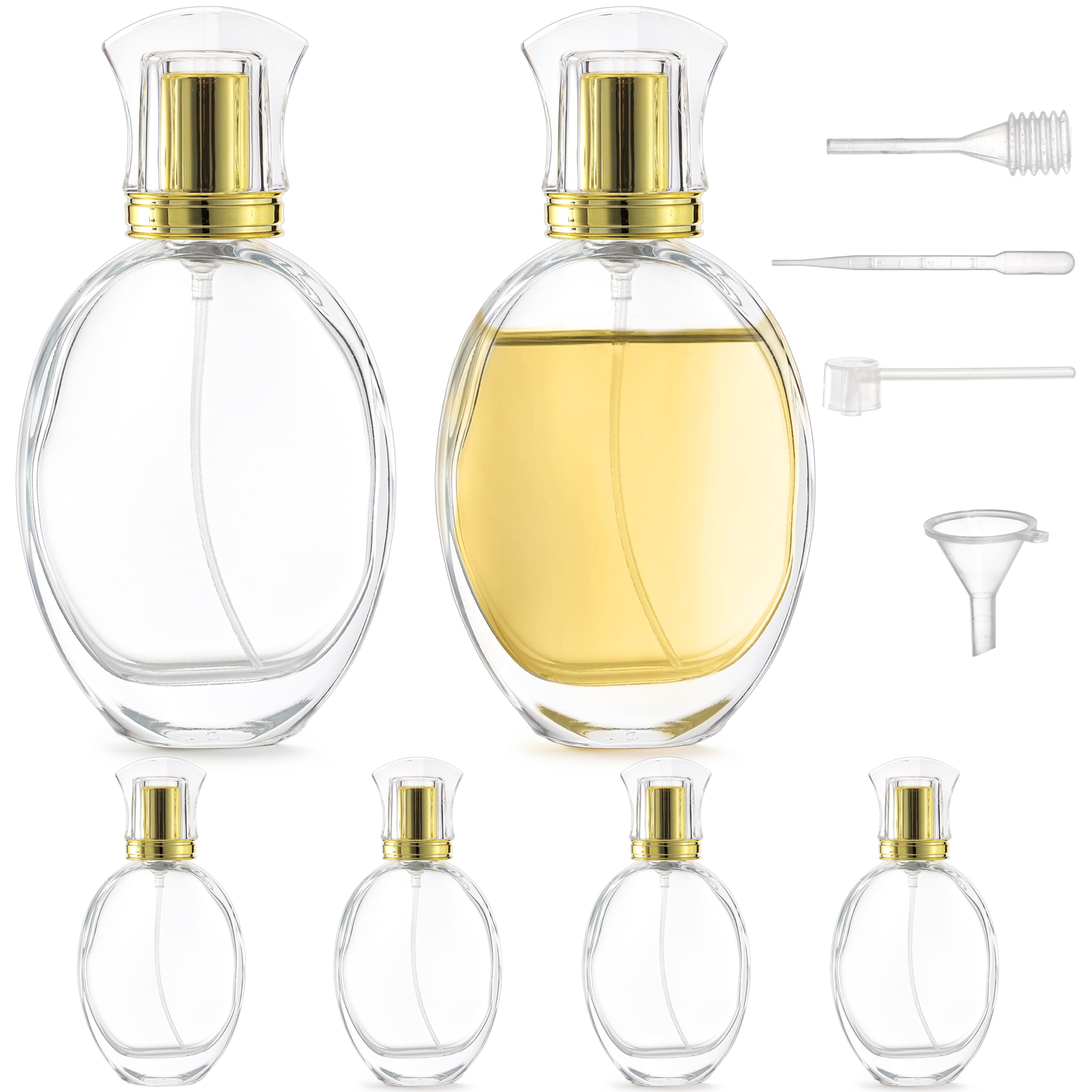 香水ボトル　スプレー　詰替え用　フレグランス　空のボトル　ブラック Amazon.co.jp: Mezchi 詰め替え可能スプレー香水ボトル 6個パック 50ml