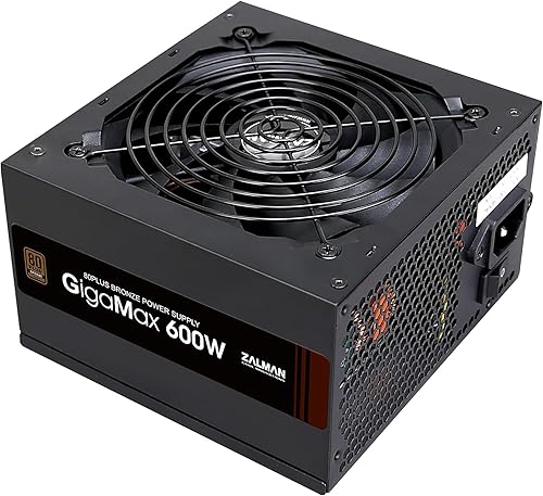 Miniatura 10 de Zalman GigaMax - Fuente de alimentación bronce de 700 W 80+, salida estable de alta eficiencia, fuente de alimentación certificada 80 Plus, hasta un