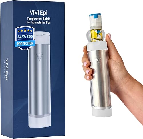 VIVI Epi - Funda de transporte portátil para EpiPens - Funda de viaje para bolígrafos de epinefrina MylanViatris - Aislada para frío y calor