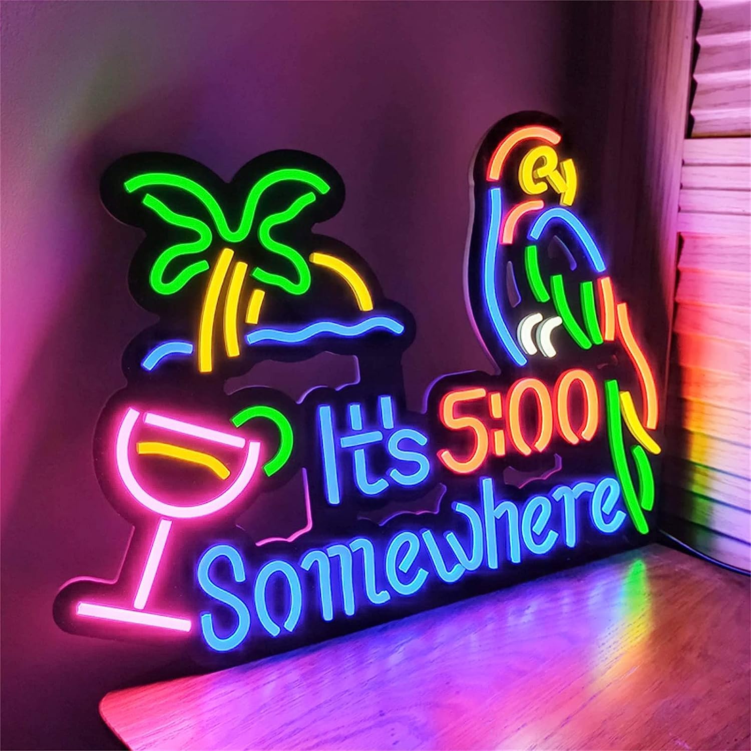Insegne Luminose Insegna al Neon Personalizzabile a LED, luci notturne Insegna di Illuminazione Luminosa, 45X33 cm