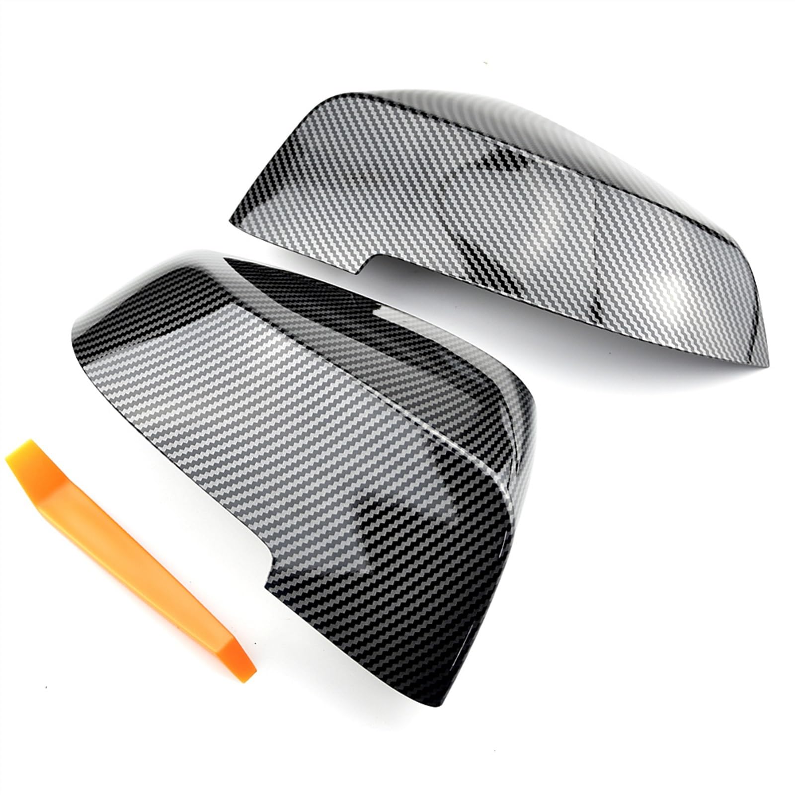 Calotte Specchietti Retrovisori In ABS Carbon Look Per BMW Serie 5 F10/F11, Serie 6 F06/F12/F13, Serie 7 F01/F02 (2009-2015) - 1 Paio - 2