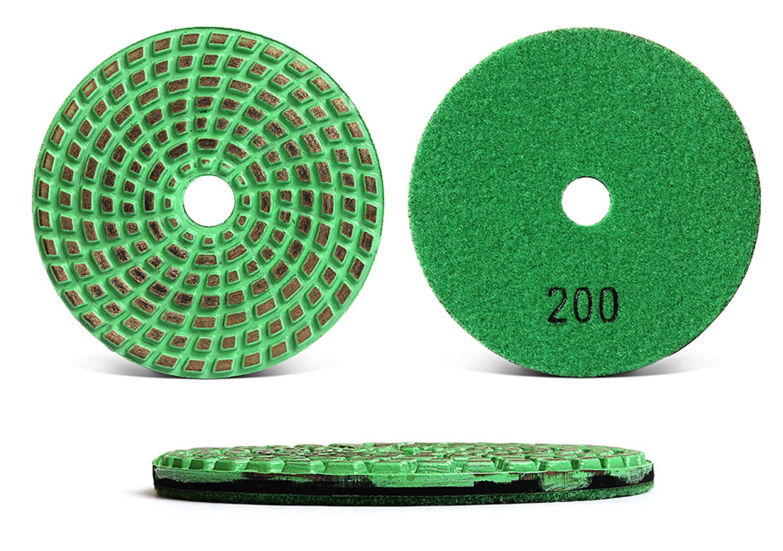 Diamentowe tarcze polerskie, 5-calowa diamentowa podkładka polerska 125 mm tarcza szlifierska spiekana metalowa tarcza szlifierska diamentowa do betonu granitu szlifierka kątowa(200)